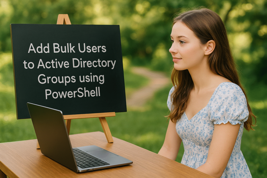 How to Add Bulk Users to different AD Groups Using PowerShell