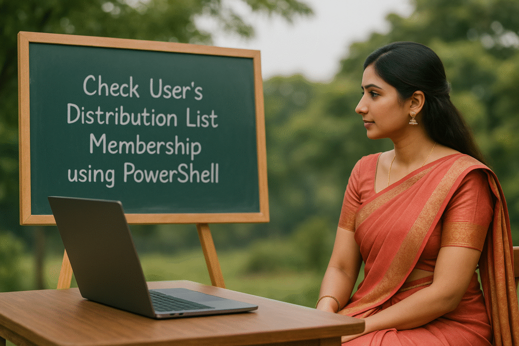 How to check User’s Distribution List Membership Using PowerShell