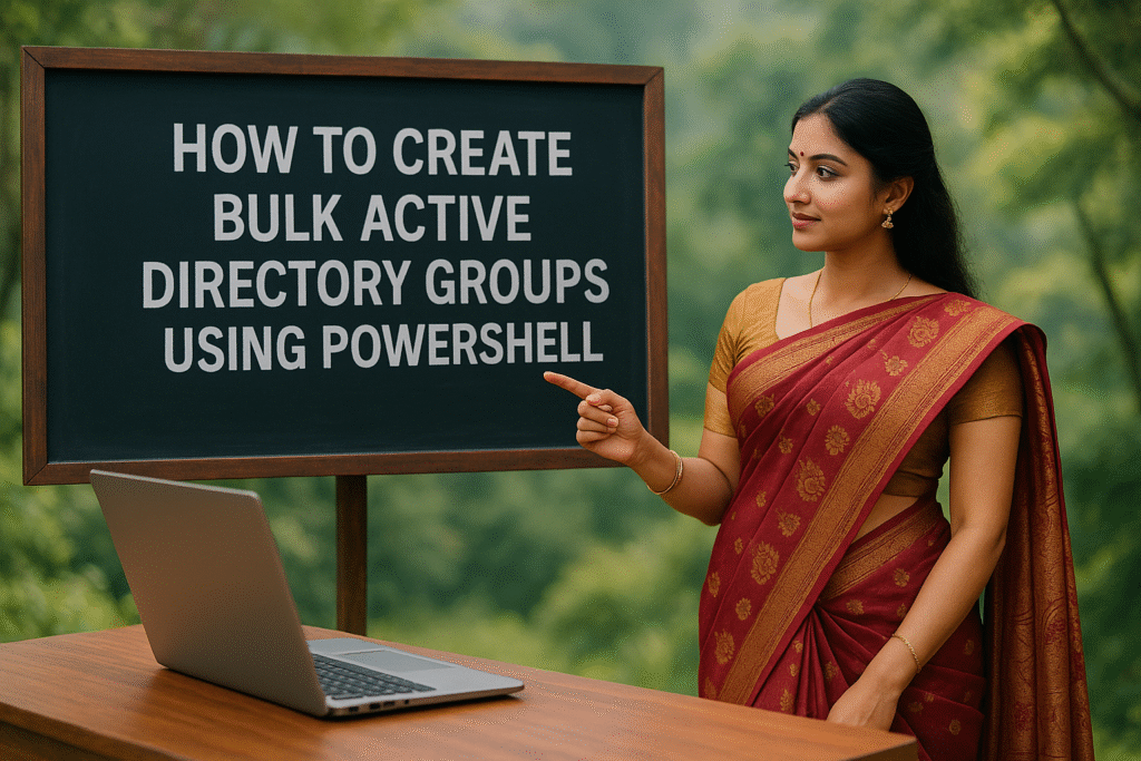 How to create Bulk AD Groups Using PowerShell