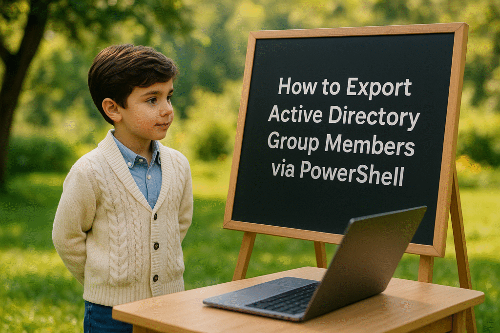How to Export Active Directory Group Members Using PowerShell