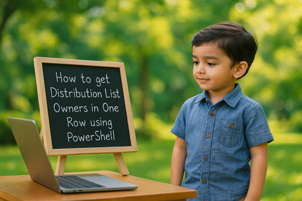 How to Get Distribution List Owners in the Same Row using PowerShell