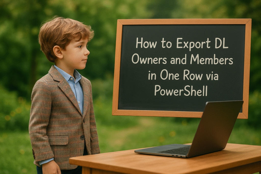 How to Export Distribution List Owners and Members in the Same Row using PowerShell