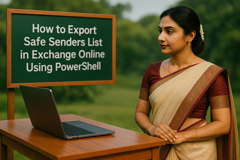 How to export Safe Senders List in Exchange Online using PowerShell