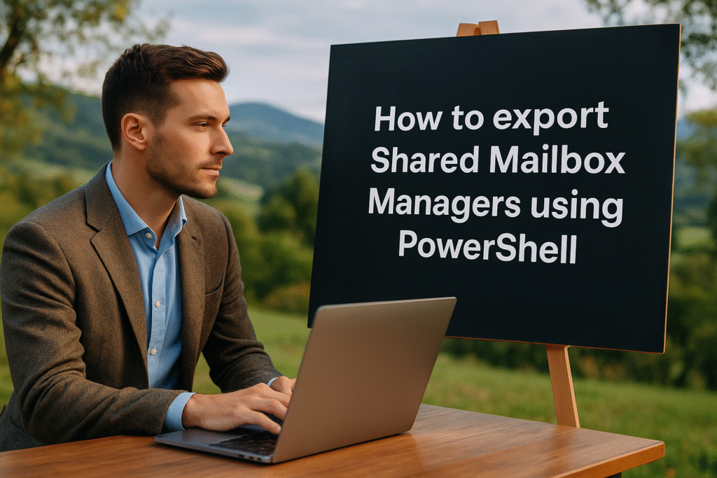 Export All Shared Mailbox Managers in Microsoft 365 Using PowerShell