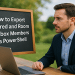 export shared room mailbox members powershell 1