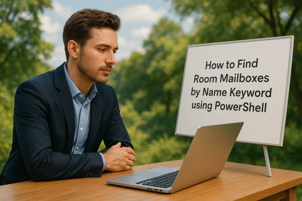 find room mailboxes by keyword powershell