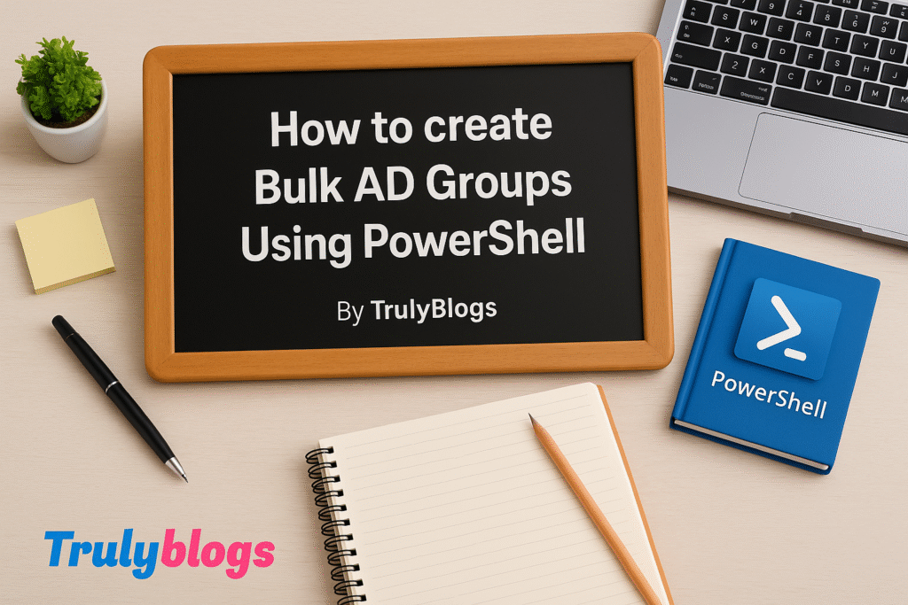How to create Bulk AD Groups Using PowerShell – TrulyBlogs