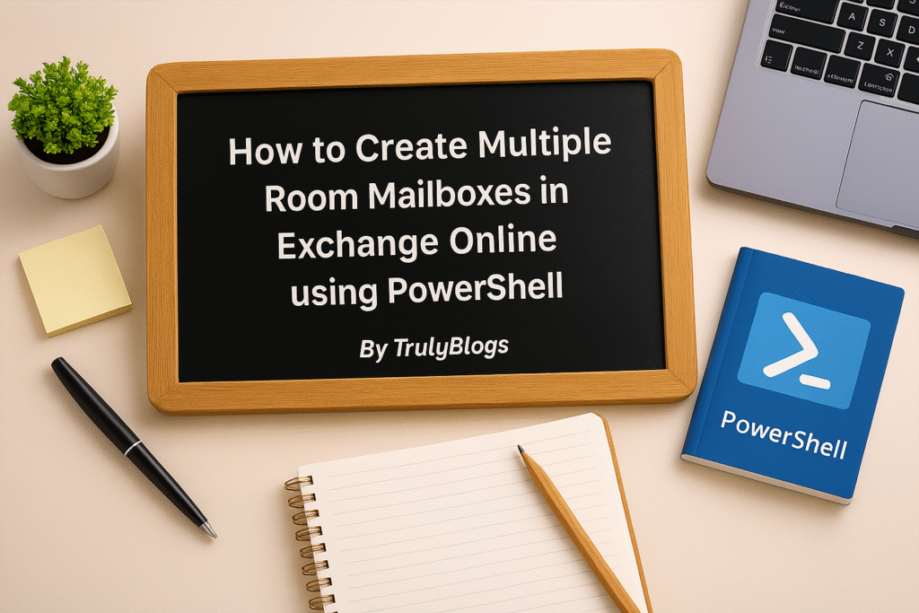 How to Create Multiple Room Mailboxes in Exchange Online using PowerShell – Step-by-step Guide by TrulyBlogs