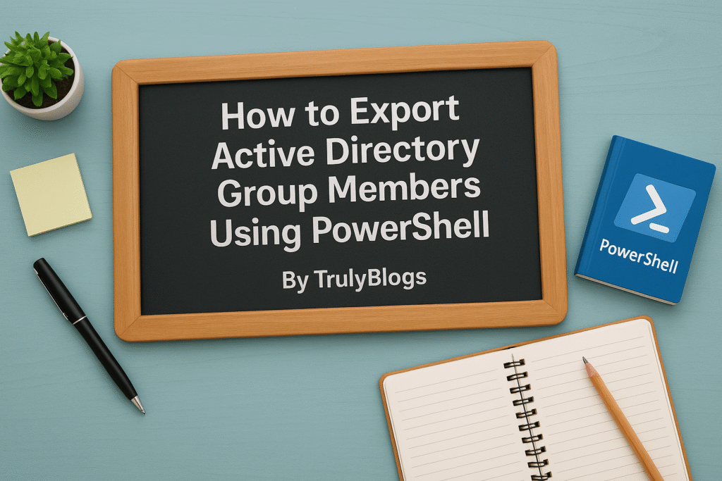 How to Export Active Directory Group Members Using PowerShell – TrulyBlogs