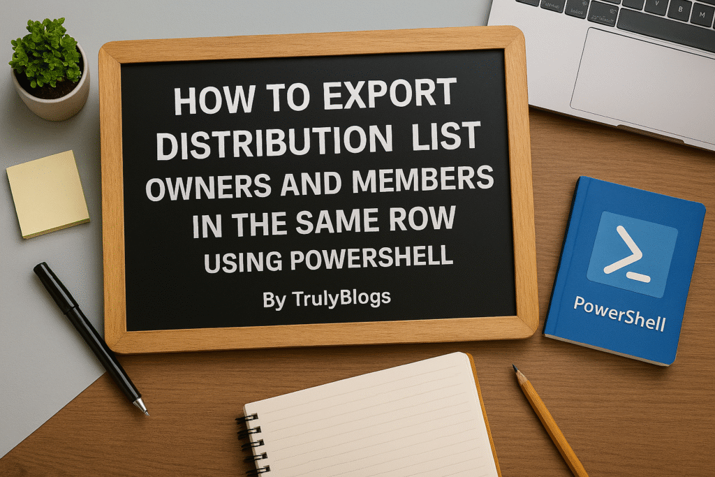 How to Export Distribution List Owners and Members in the Same Row using PowerShell – TrulyBlogs