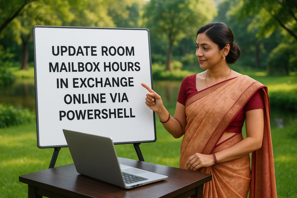 How to update Resource Room Working Hours in Exchange Online via PowerShell